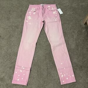 Cotton Citizen Men 32 Splash Straight Fit Jeans Cotton Blend Light Pink‎ NWT